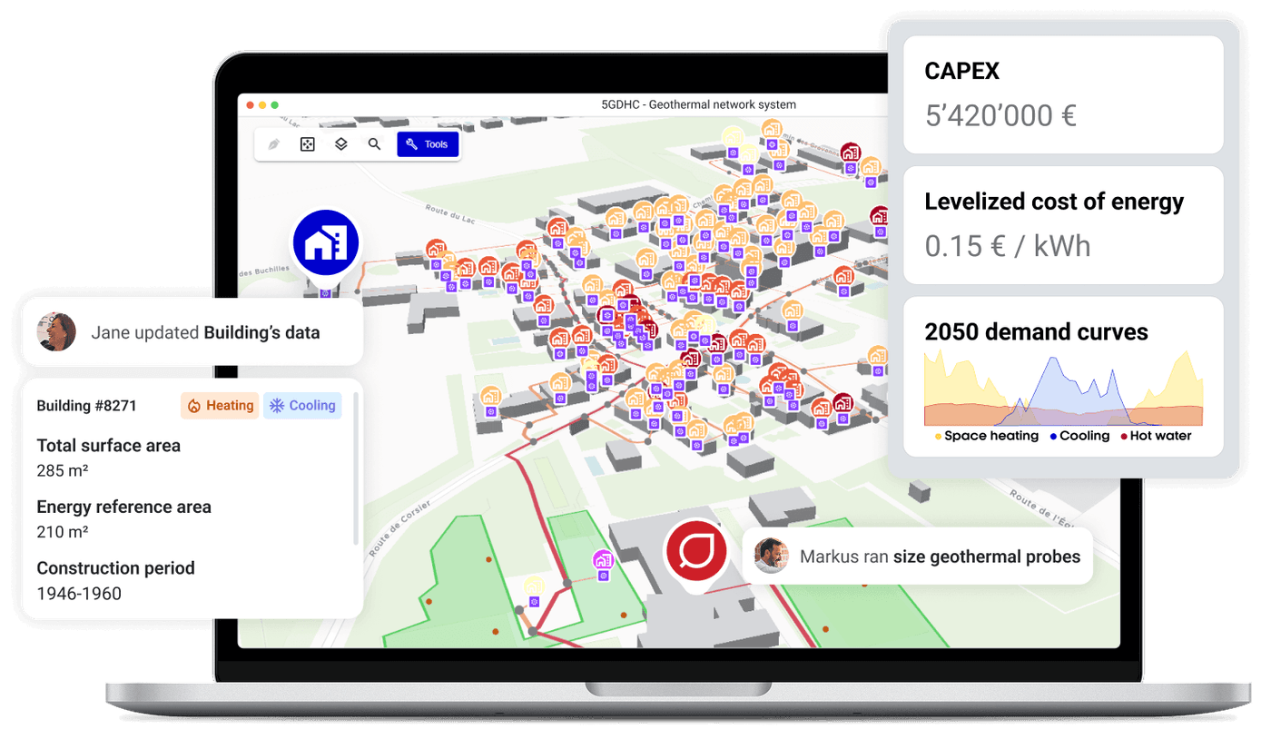 Planeto district heating and cooling network design software Planeto district heating and cooling network design software