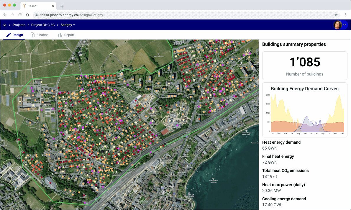 Urban building modelling screenshot